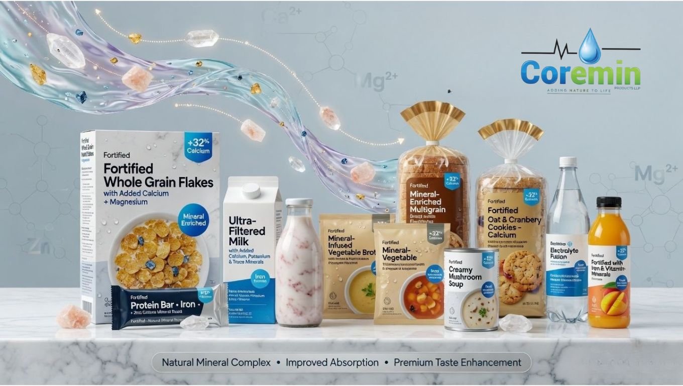Coremin Fortified Nutrition Series — natural mineral enriched food and beverages
