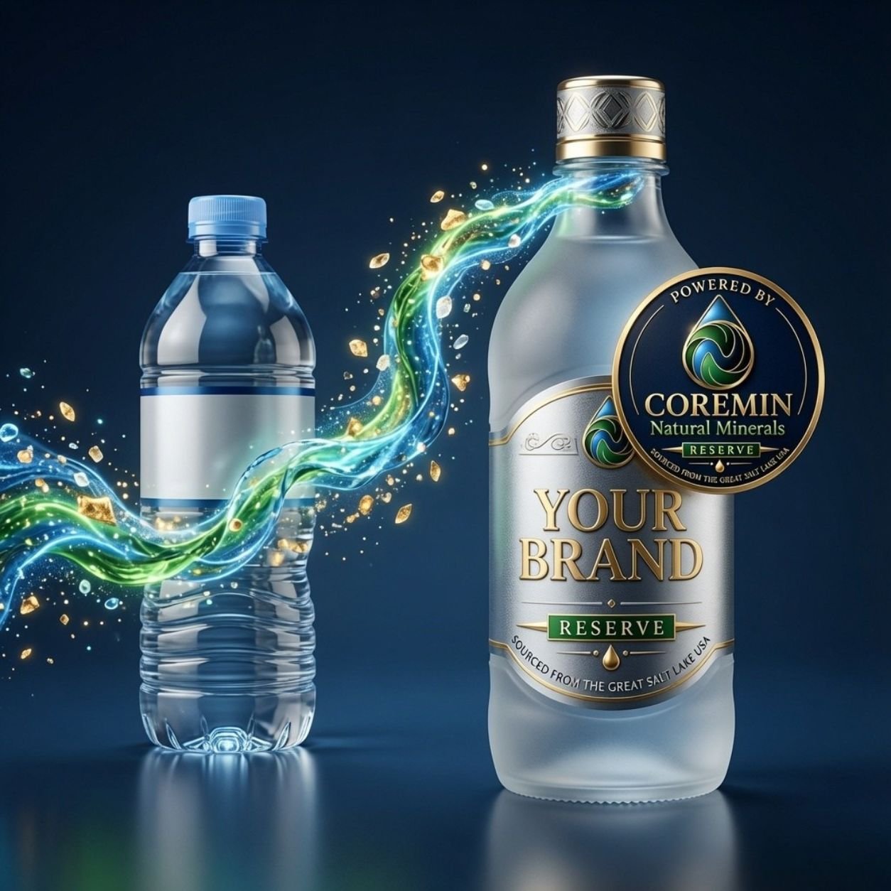 From ordinary water to your own premium branded mineral water — Powered by Coremin